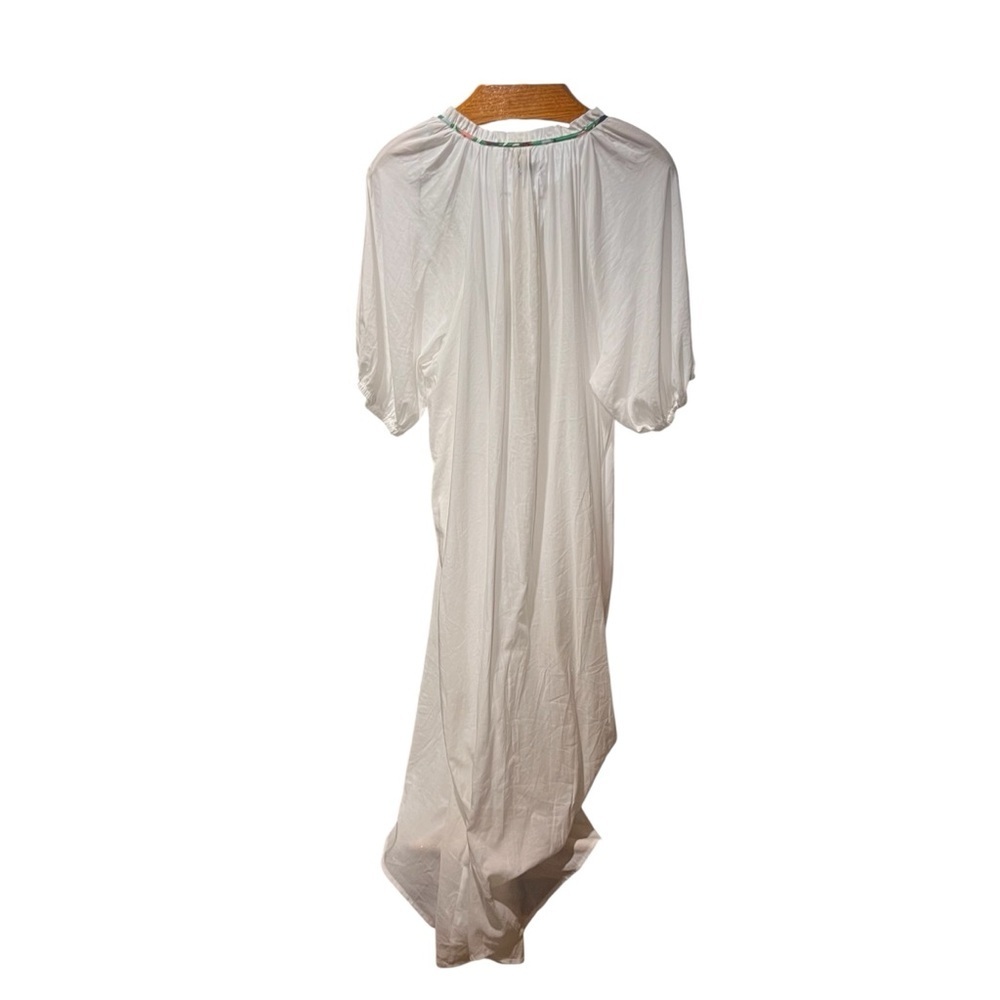RHODE x Target White Maxi Swim Coverup with Green Accents XL - Picture 7 of 13